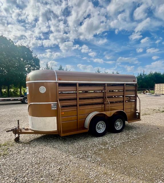 1987 W W 14'x5' Stock Trailer