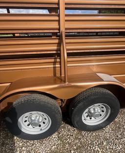 1987 W W 14'x5' Stock Trailer