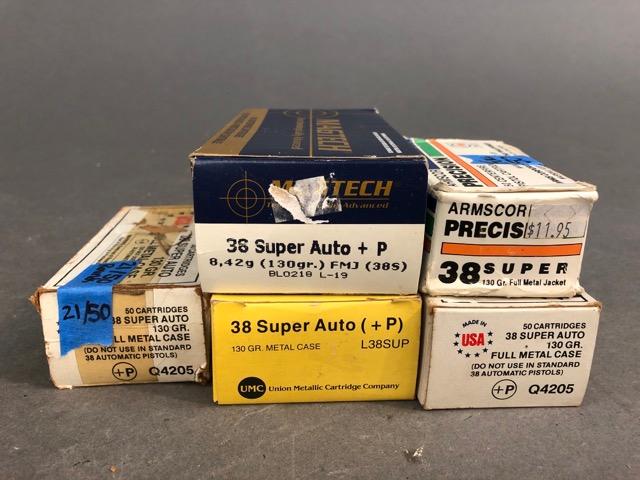 5 boxes .38 Super ammunition