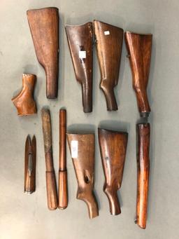 11 Firearm butt stocks, fore ends, and others.