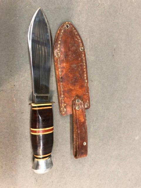 Hoffritz knife with leather sheath