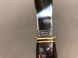 Hoffritz knife with leather sheath