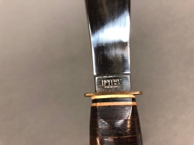 Hoffritz knife with leather sheath