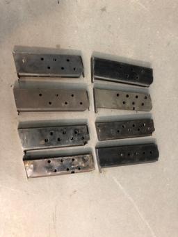 Group of single stack pistol magazines