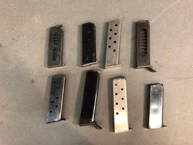 Group of single stack pistol magazines