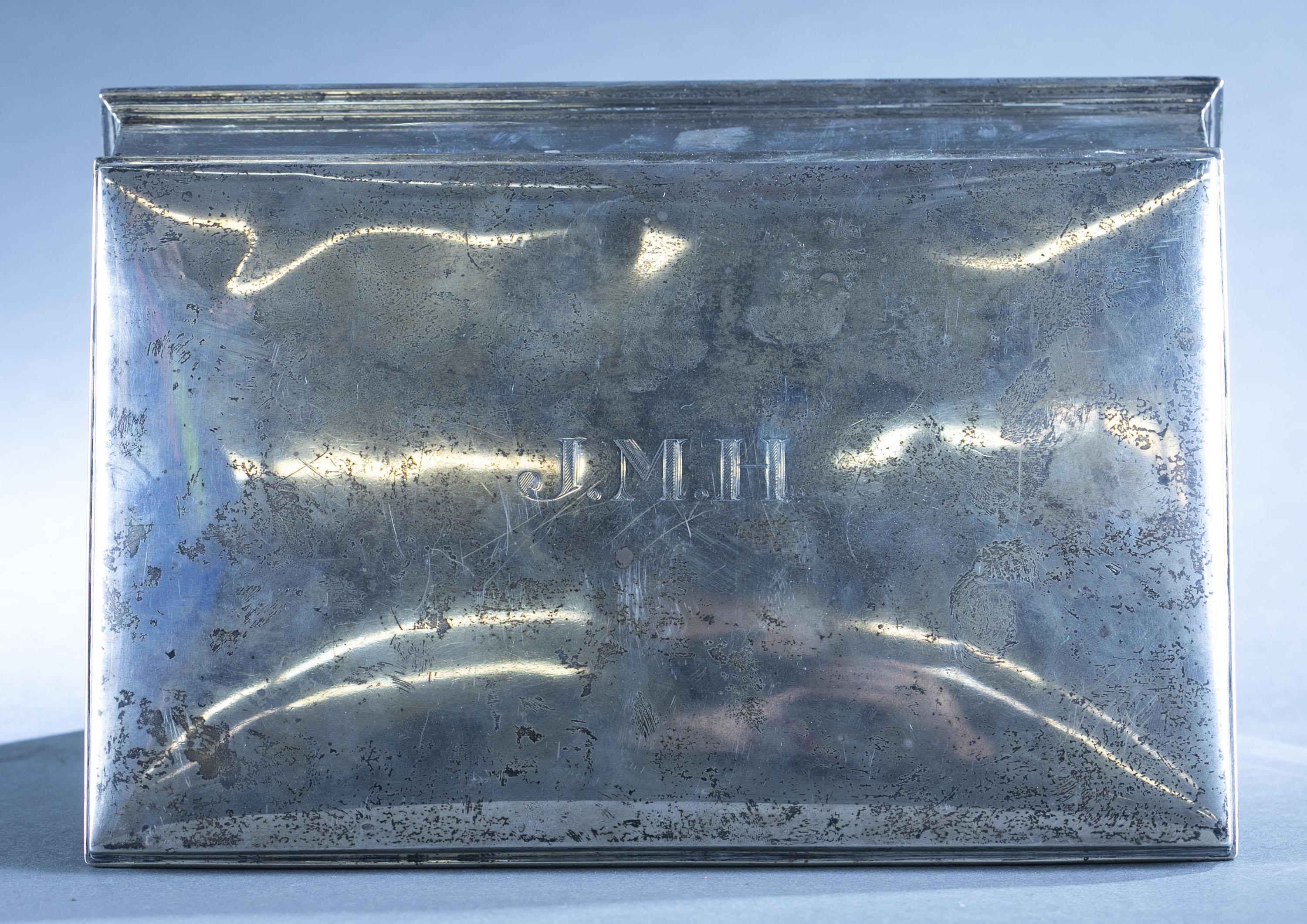 Gorham sterling USN VADM John Hoskins humidor