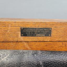 WWII USN Kollmorgan 16 power spyglass