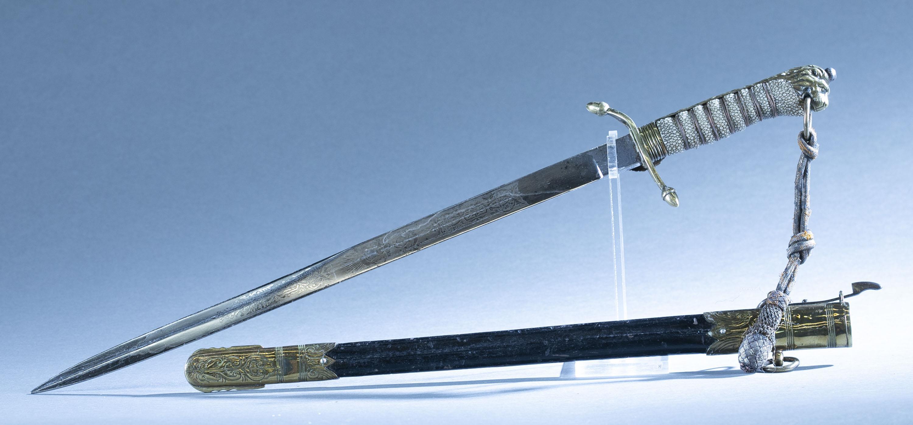 British Royal Navy Midshipman's Dirk with scabbard