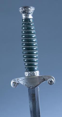 WWII German Land Customs dagger with scabbard