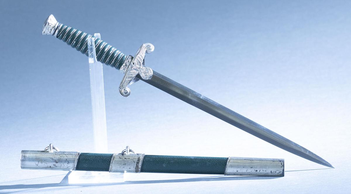 WWII German Land Customs dagger with scabbard