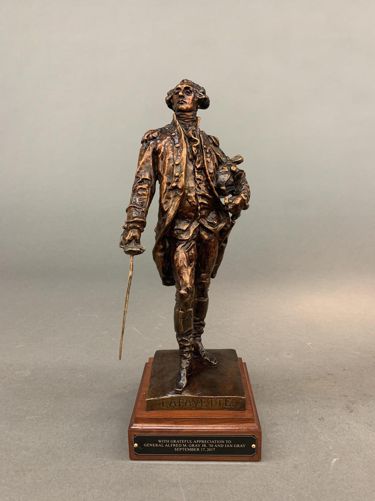 Gen. Gray Lafayette College presentation bronze.