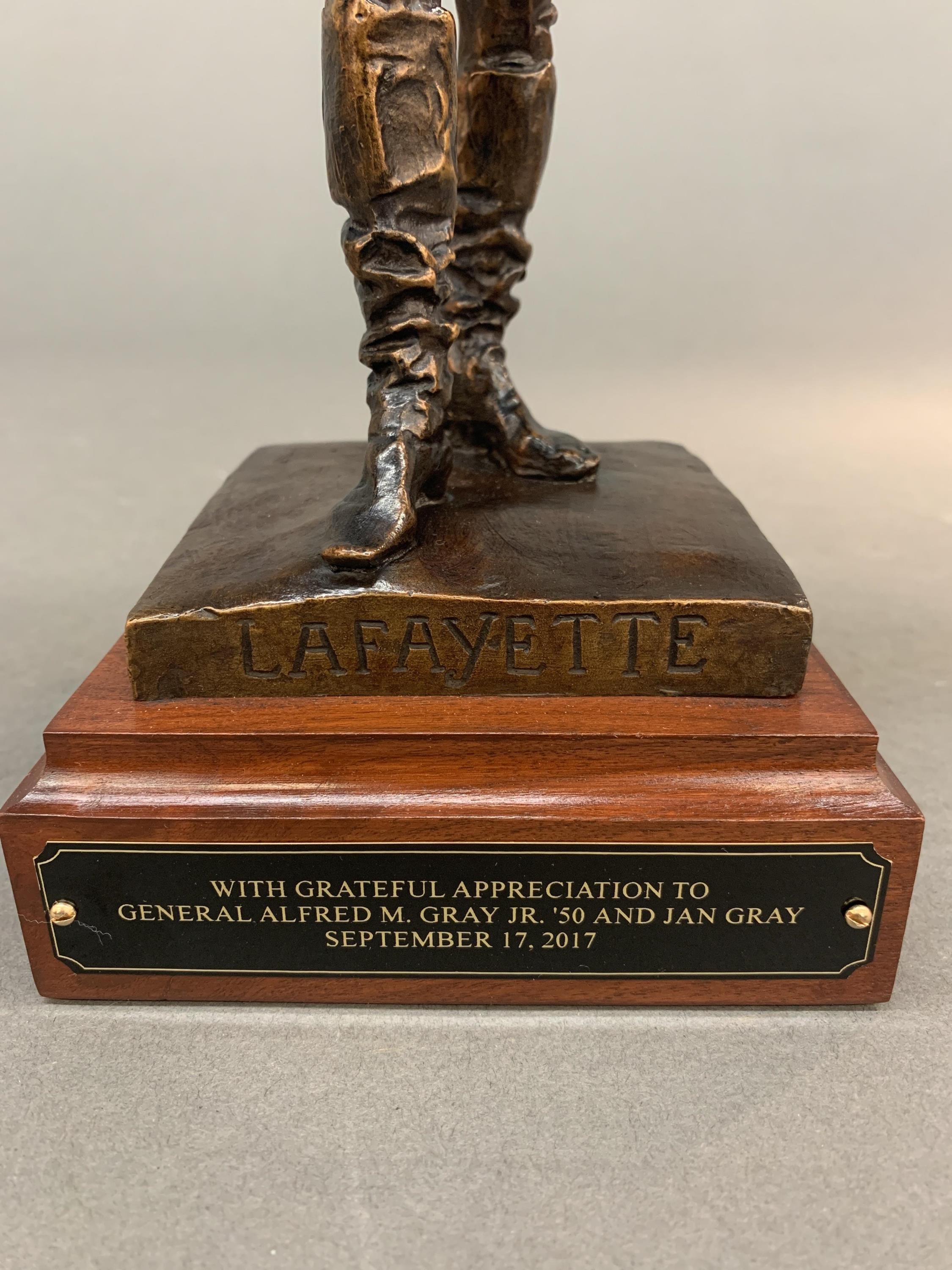 Gen. Gray Lafayette College presentation bronze.