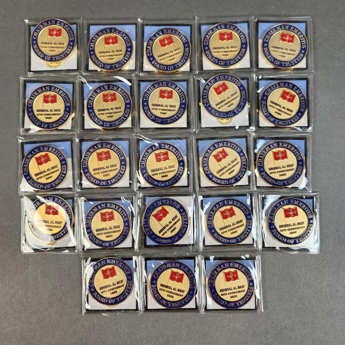 23 Gen. Gray challenge coins