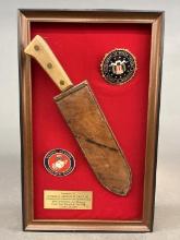 Gen. Gray presented U.S.M.C. bolo knife