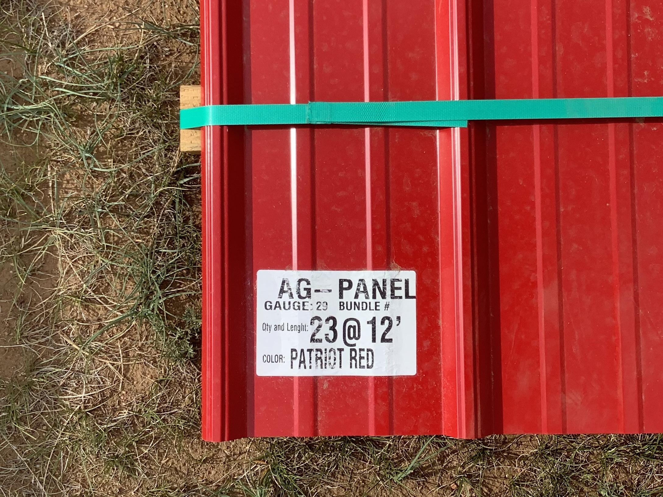(23) 12 Ft Ag-Panel Tin