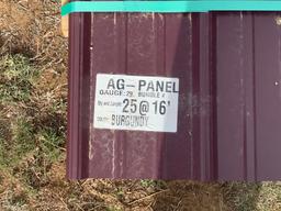 (25) 16 Ft Ag-Panel Tin