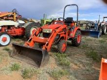 Kioti CK20 w/ Kioti KL120 Front-End Loader & 3-Pt. Back Blade