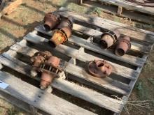 Pallet of Wagon Wheel Hubs