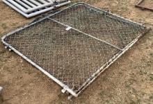 (2) 4 Ft. X 6 Ft. Chain Link Gates
