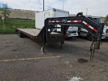 2014 PJ 30 Ft Goose Neck Equipment Trailer