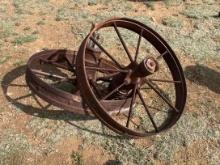 (2) Iron Wheels