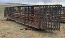 (9) 24 Ft Free-Standing Panels & (1) 24 Ft Free-Standing Panel w/ 12 Ft Gate