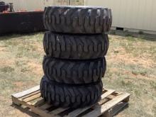 (4) 12 - 16.5 N.H.S Skid Steer Tires & Rims