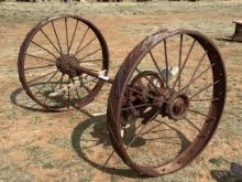 Axle & Iron Wheels