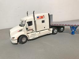 Peterbilt Tractor w/East Flatbed - Maxim Crane