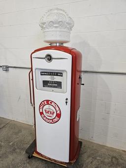 Bennett White Crown Gas Pump 6'