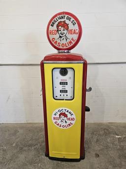 Tokheim Red Head Gas Pump 75"