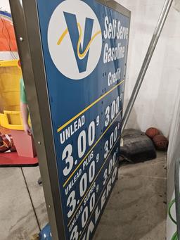 Valero Gasoline Price Sign 4'x6'