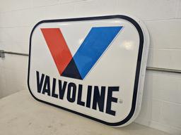 New In Box Valvoline Plastic Sign 38"x50"