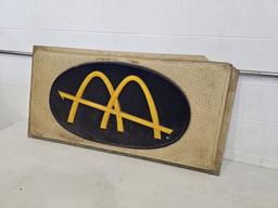 McDonald's Plastic Sign 2'x4' (older symbol)
