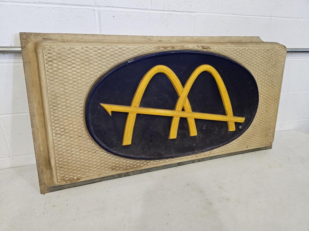 McDonald's Plastic Sign 2'x4' (older symbol)