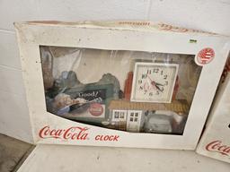 Coca Cola Clocks x3