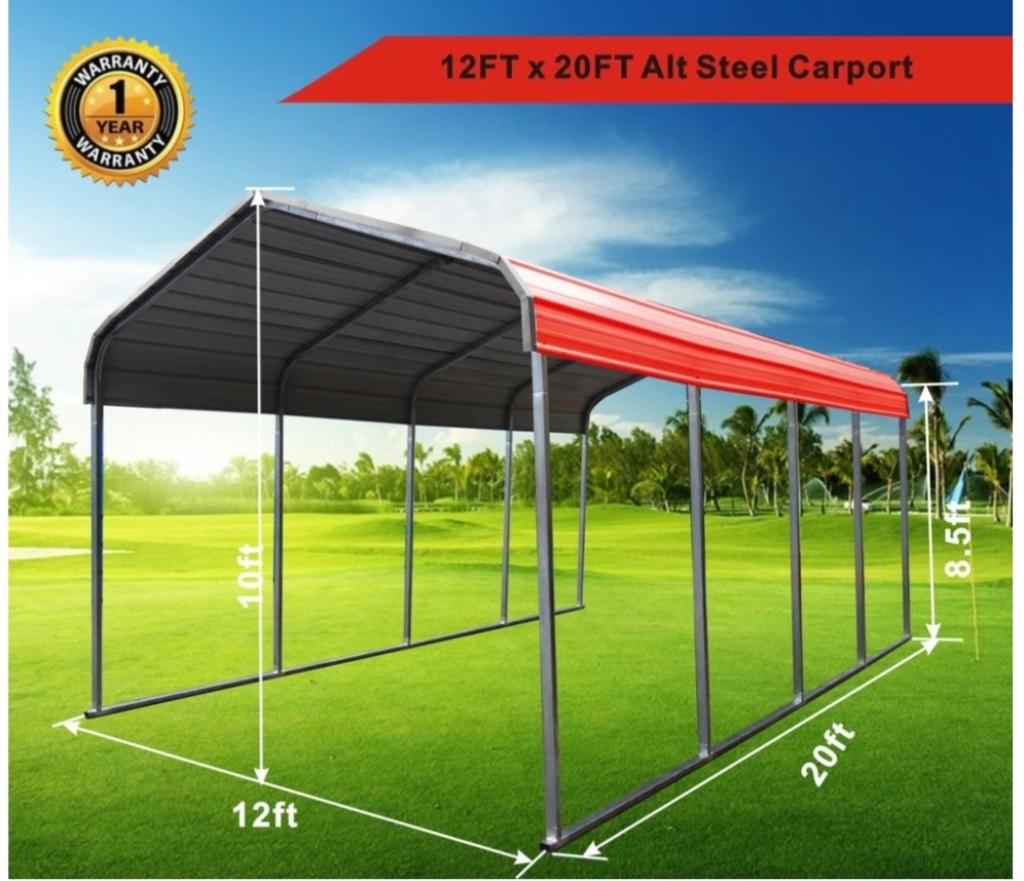 New/Unused Steel Carport 12Wx20L