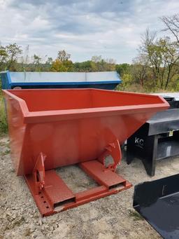 New/Unused 2 CY. Self Dumping Hopper w/Fork Pock.