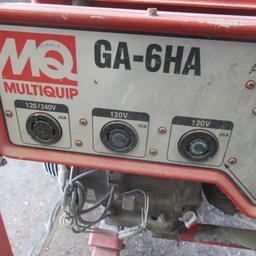 Multiquip 6000 gas powered generator