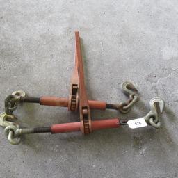 2- ratcheting chain binders, bid X2