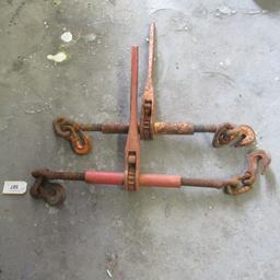 2- ratcheting chain binders, bid X2
