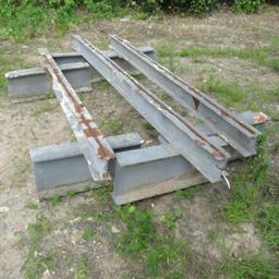 homemade blasting/coating stands, bid X3 8 to 10ft wide, 18" tall