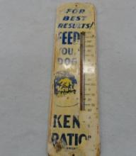 Ken-L-Ration Thermometer 26.5” H