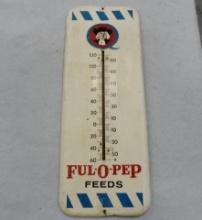 Ful-O-Pep Thermometer Missing Bulb 26” H