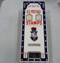 U.S. Postage Stamps Automatic Dispenser Co. Porcelain Front Wall Mounted Dispenser 20” H