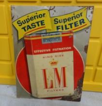 L&M Cigarettes Sign 15” H