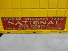 National Live Stock Remedy Co. Chicago IL Sign 32” W