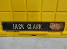 Trojan Seed Jack Clark Farm Sign 22” W