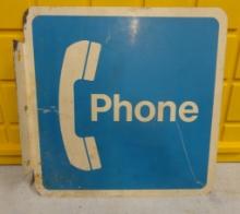 Phone Flange Sign 18” H
