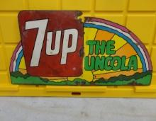 7Up the Uncola Sign 24” W